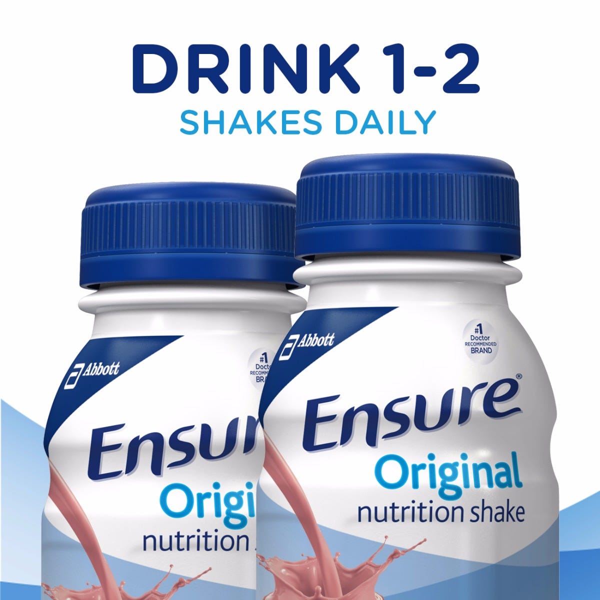 Ensure Original Meal Replacement Shake - Strawberry, 8 Fl Oz (12 Pack) - Gluten Free, Lactose Free
