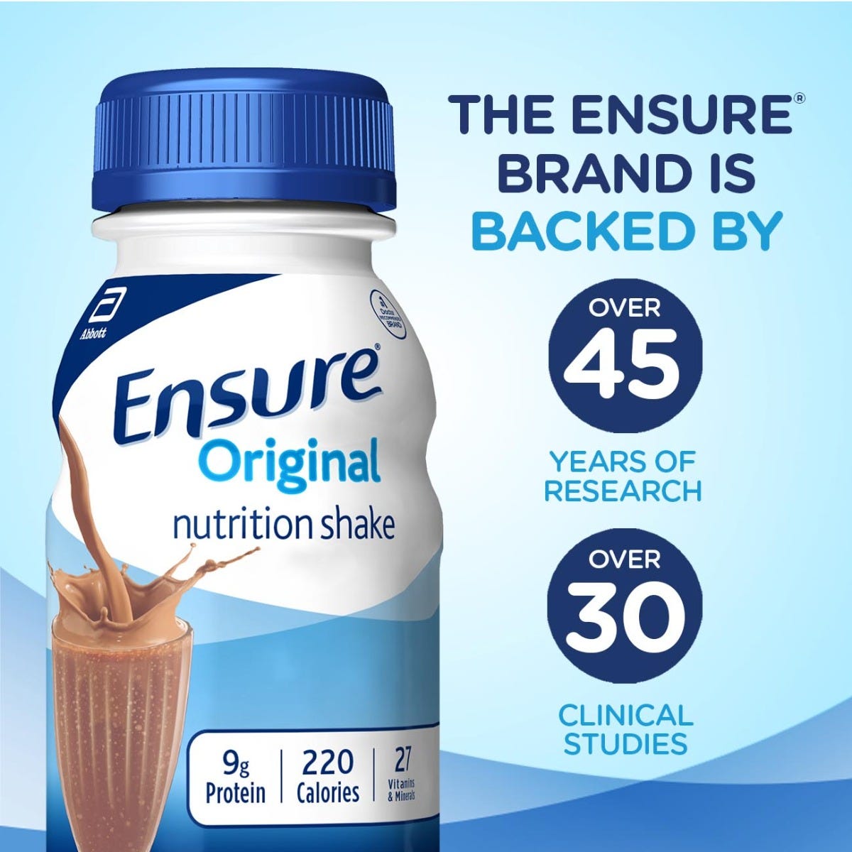 Ensure Original Nutrition Shake / Coffee Latte / 8 fl oz bottle / Case