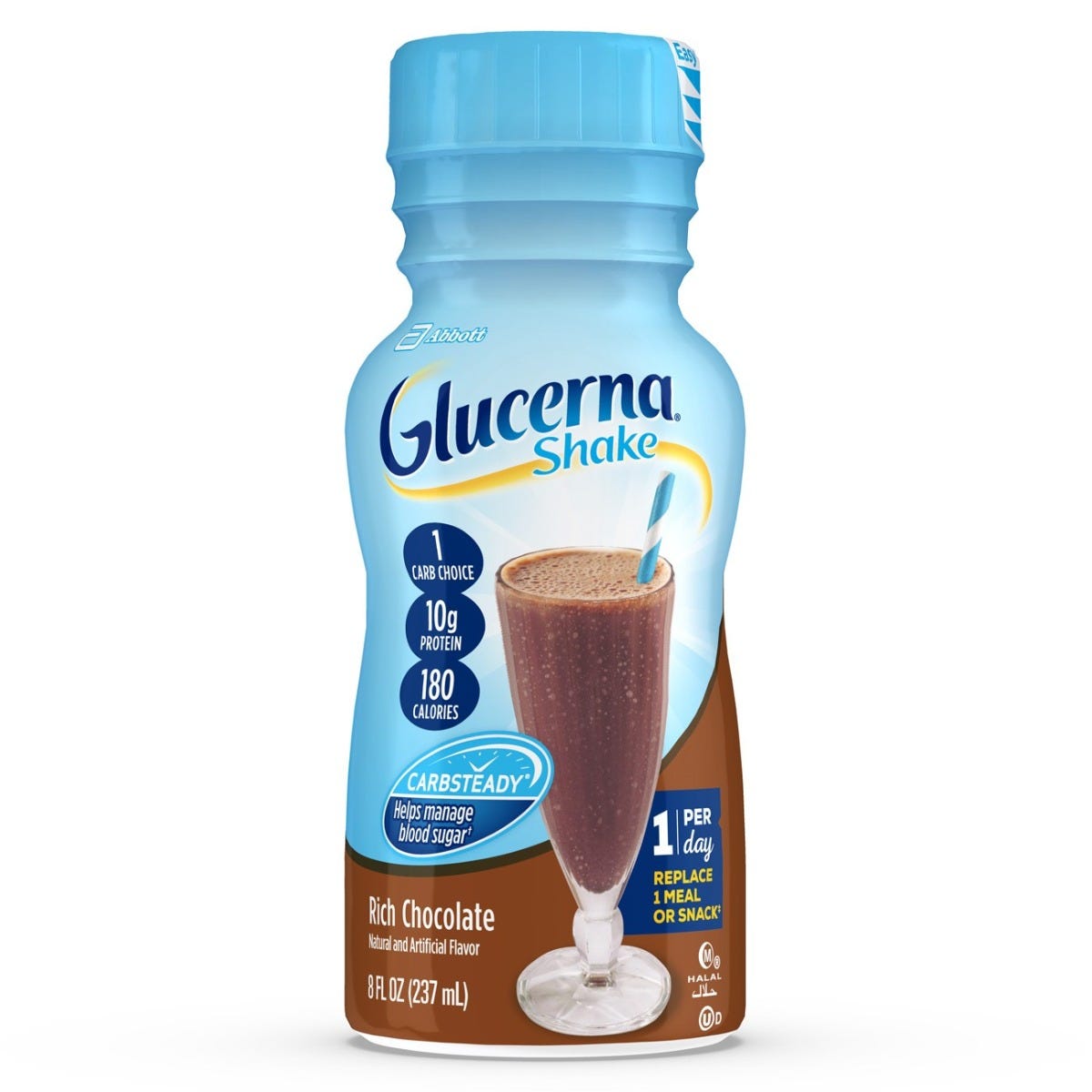 Glucerna Shake / Rich Chocolate / 8 fl oz bottle / Case of 24