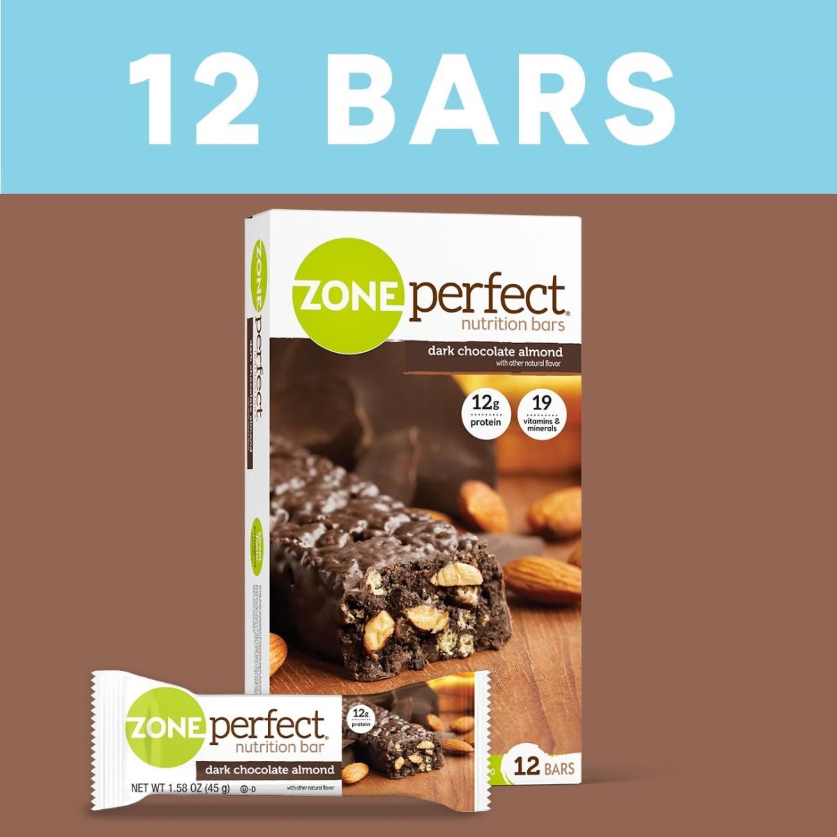 ZonePerfect Nutrition Bar / Dark Chocolate Almond / 12pack