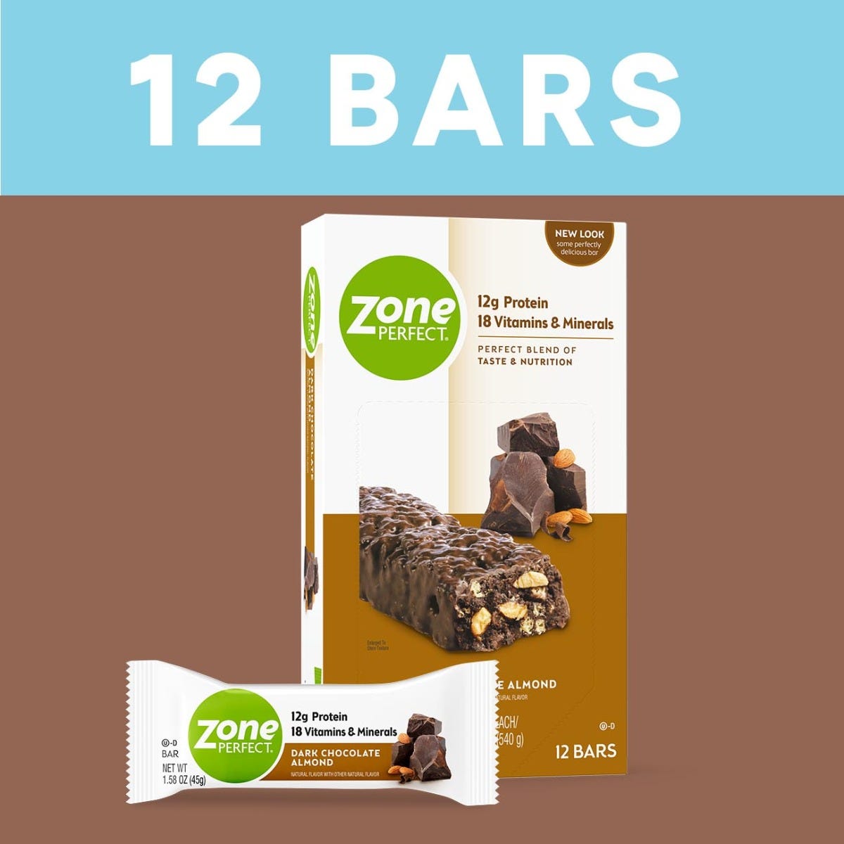 ZonePerfect Nutrition Bar / Dark Chocolate Almond / 12pack