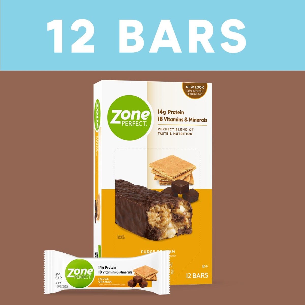ZonePerfect Nutrition Bar / Fudge Graham / 1.76oz wrapper / 12pack