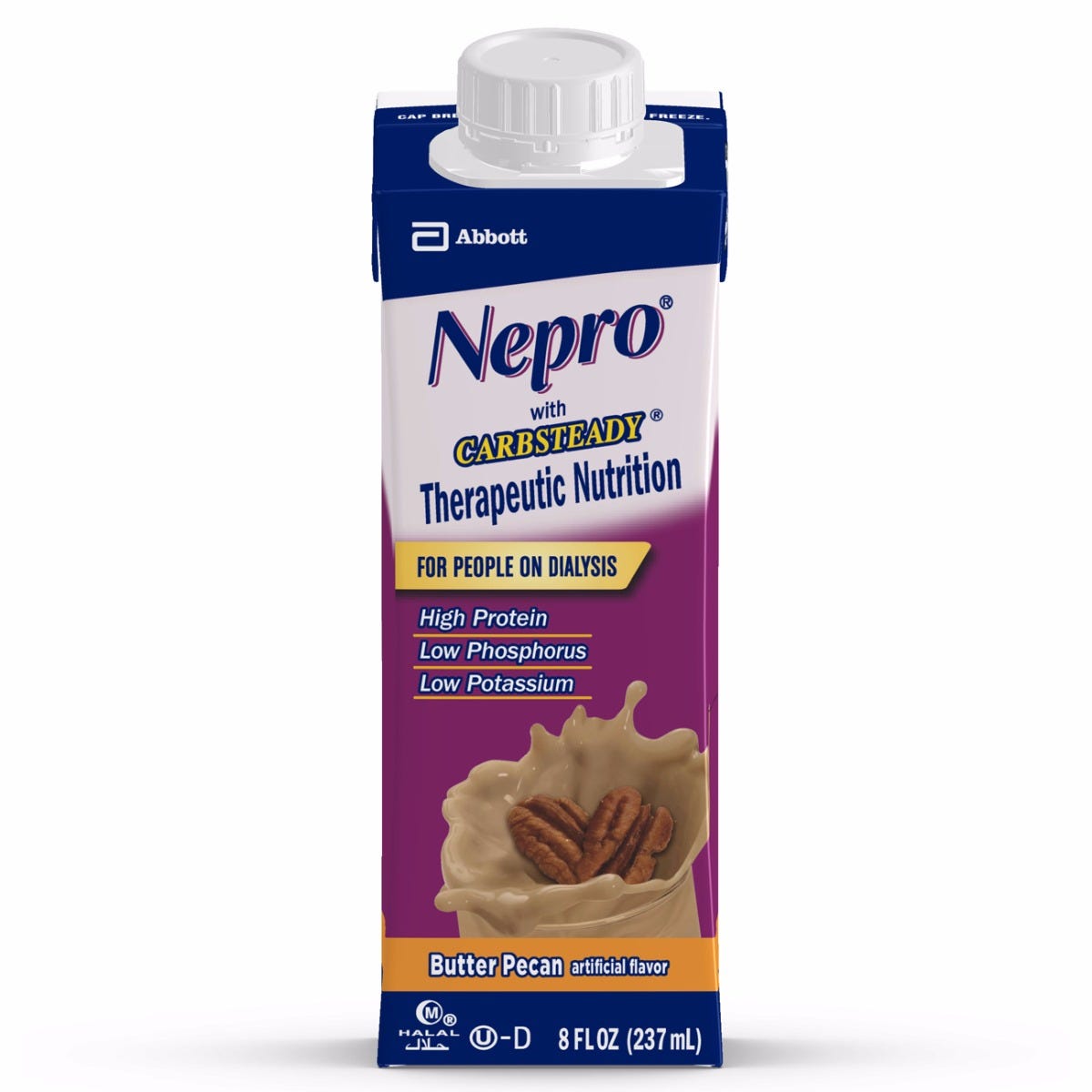 Nepro with CARBSTEADY / Butter Pecan / 8 fl oz Tetra / Case of 24