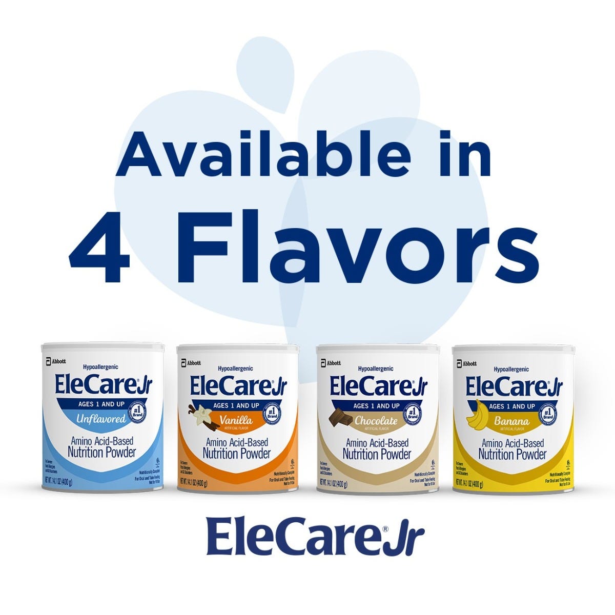 EleCare Jr Chocolate / 14.1 oz can / Case of 6 / 66273