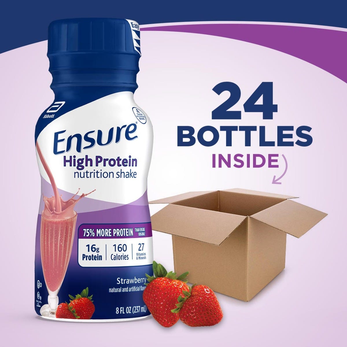 Ensure High Protein Strawberry Nutrition Shake / 8 fl oz