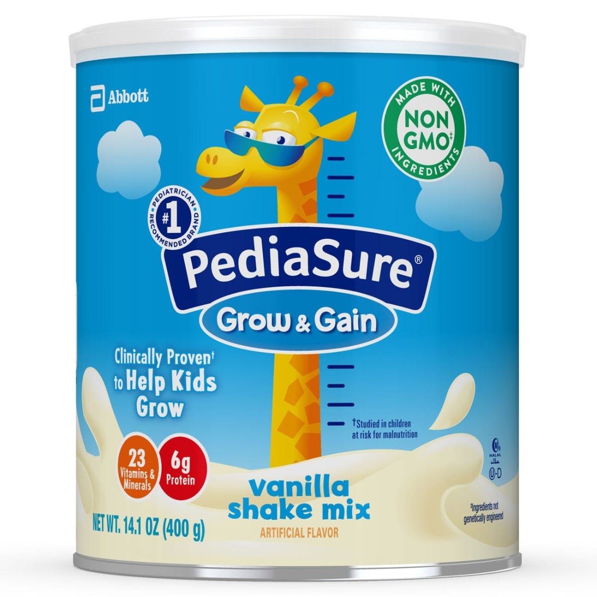 PediaSure Grow Gain Shake Mix Powder Vanilla 14 1 Oz Can