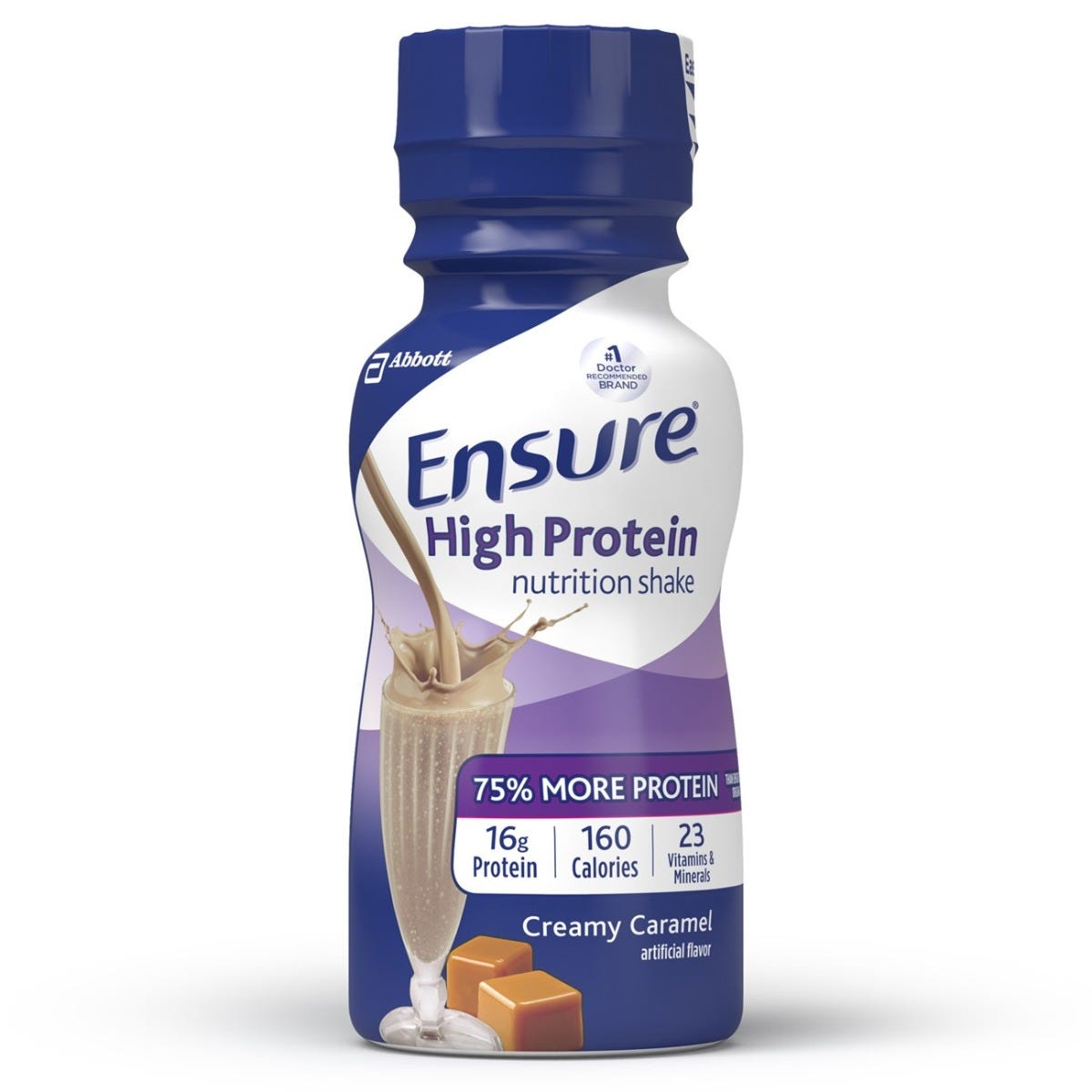 Ensure High Protein Nutrition Shake / Creamy Caramel / 8 fl oz bottle