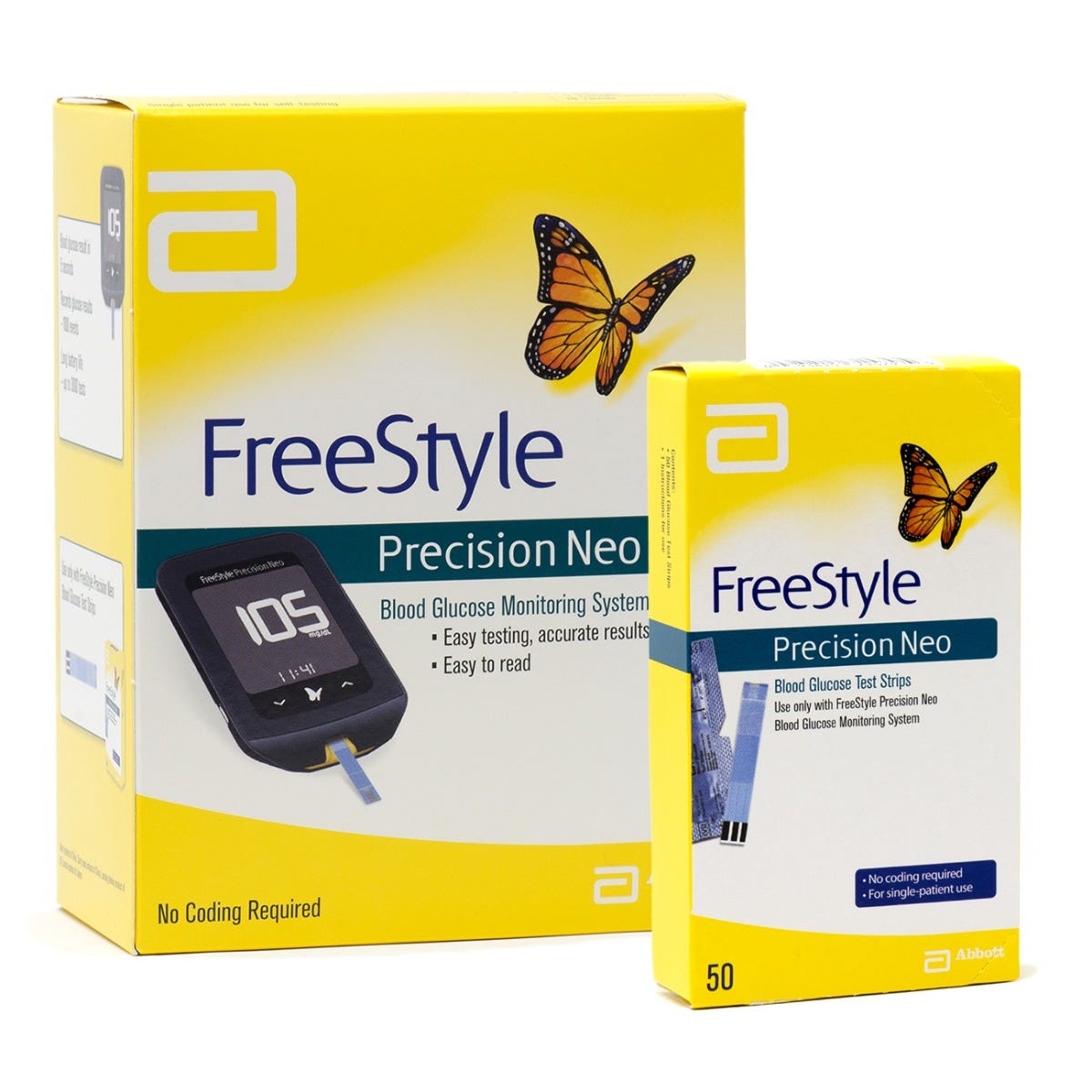 FreeStyle Precision Neo Starter Pack / Meter and Test Strips Bundle